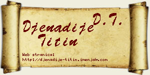 Đenadije Titin vizit kartica